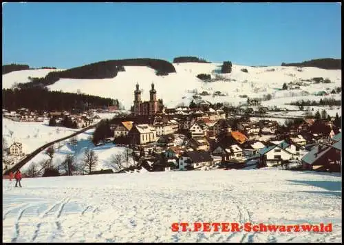 St. Peter (Hochschwarzwald)  Ortsansicht im Winter 1980