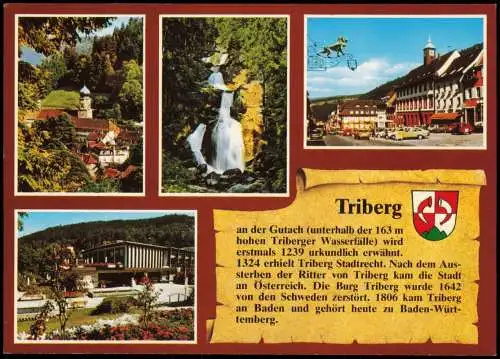 Triberg im Schwarzwald Mehrbild-AK  Kurhaus, Wasserfall, Marktplatz uvm. 1992