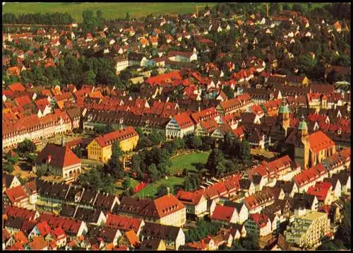 Ansichtskarte Freudenstadt Luftbild Blick zum Marktplatz 1975