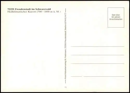 Ansichtskarte Freudenstadt Luftbild Luftaufnahme 1975