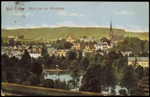 Ansichtskarte Bad Elster Blick von der Alberthöhe 1916