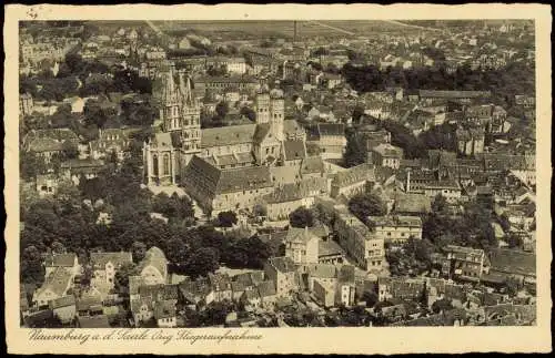 Ansichtskarte Naumburg (Saale) Luftbild Fliegeraufnahme 1938