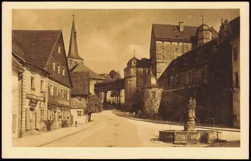 Ansichtskarte Thurnau Marktplatz und Schloß 1928