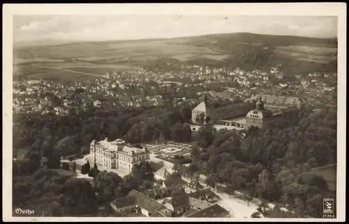 Ansichtskarte Gotha Luftbild Fliegeraufnahme 1940