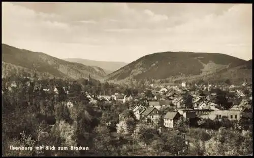 Ansichtskarte Ilsenburg (Harz) Totale - Fotokarte 1970