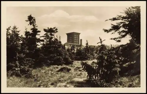 Ansichtskarte Ilsenburg (Harz) Wetterwarte (Brocken) 1953