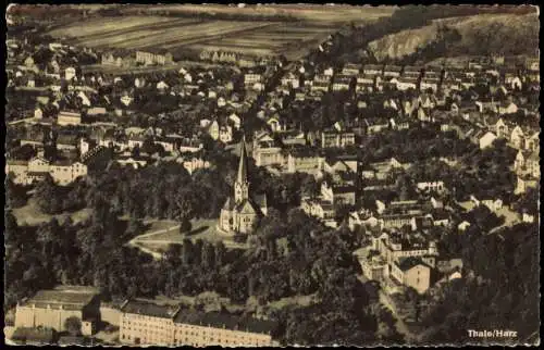 Ansichtskarte Thale (Harz) Blick auf die Stadt 1960