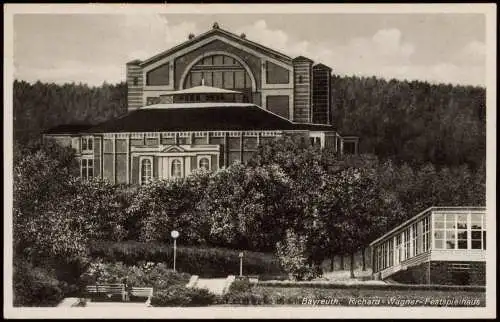 Ansichtskarte Bayreuth Richard-Wagner-Festspielhaus, Gebäude 1940