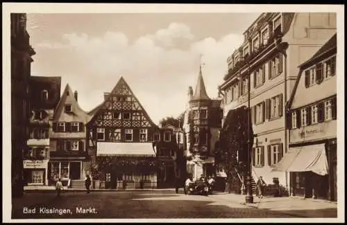 Ansichtskarte Bad Kissingen Markt 1935