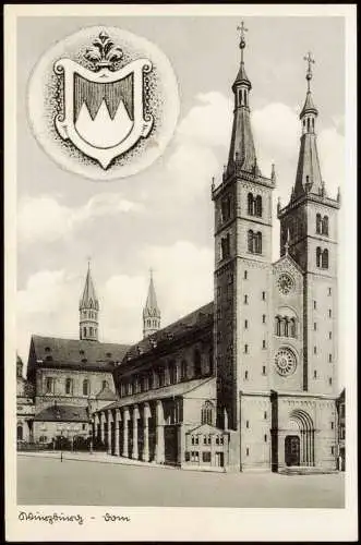 Ansichtskarte Würzburg Dom 1935