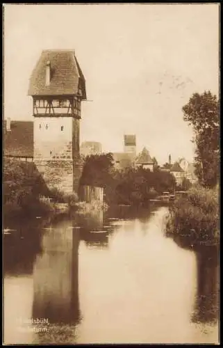 Ansichtskarte Dinkelsbühl Hauketurm 1924