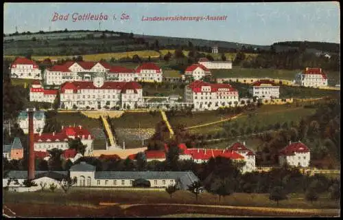 Bad Gottleuba-Berggießhübel Panorama-  Anstalt 1920