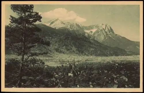 Ansichtskarte Garmisch-Partenkirchen Panorama - ca 1920