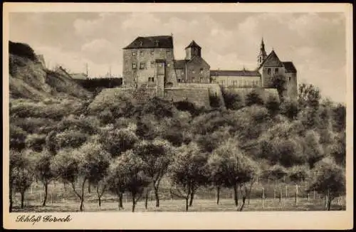 Ansichtskarte Goseck Schloss (Gebäude-Ansicht), Castle Building 1940