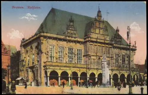 Ansichtskarte Bremen Rathaus 1915