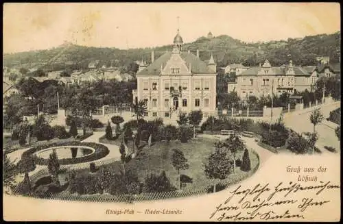 Ansichtskarte Niederlößnitz-Radebeul Königs-Platz 1916