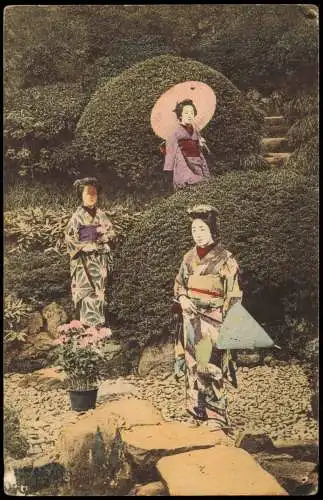 Postcard Japan Typen Japan Geisha 芸者 Frauen 1909