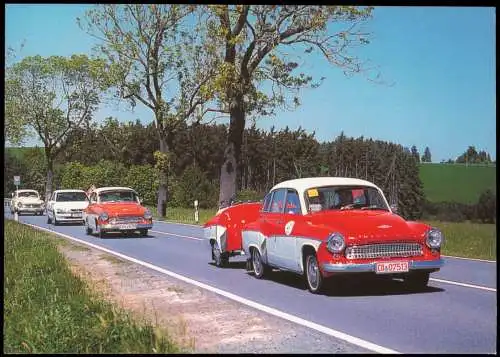 Ansichtskarte Bad Linda-Pausa-Mühltroff Wartburg 311-3 Auto 2001