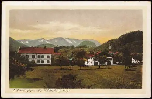 Oberau (Oberbayern) Restaurant zum Forsthaus Wettersteingebirge 1925 Bayern