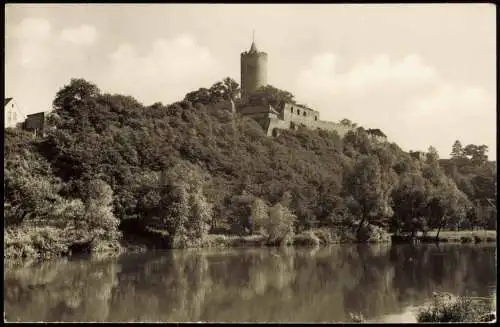 Ansichtskarte Schönburg (Saale) Burgruine Schönburg zur DDR-Zeit 1956