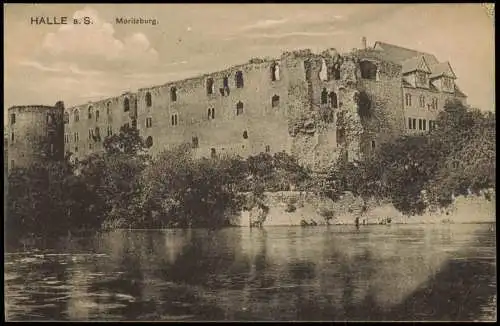 Ansichtskarte Halle (Saale) Moritzburg (Castle Building) 1923