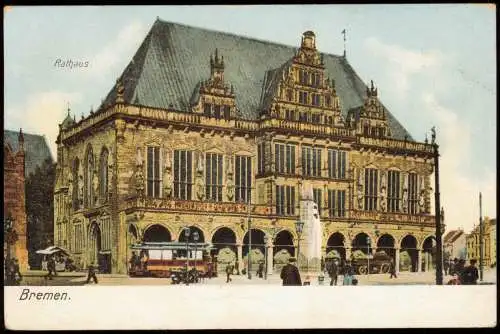 Ansichtskarte Bremen Rathaus (Town Hall Building) 1906