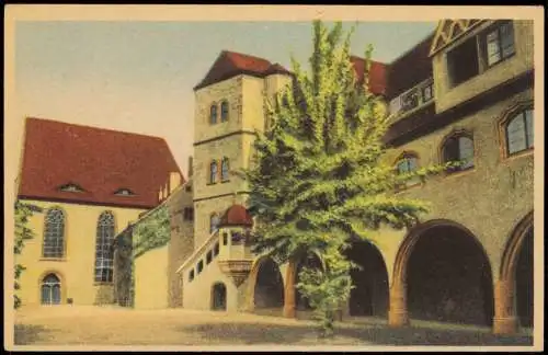 Ansichtskarte Halle (Saale) Moritzburg (Innenhof) 1920