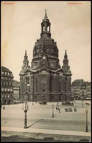 Ansichtskarte Innere Altstadt-Dresden Frauenkirche, Neumarkt 1913