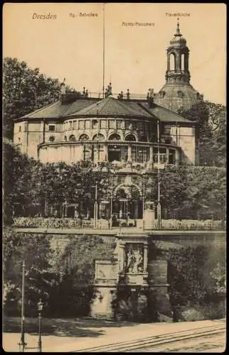 Ansichtskarte Dresden Belvedere 1919