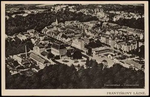 Postcard Franzensbad Františkovy Lázně Luftbild 1941