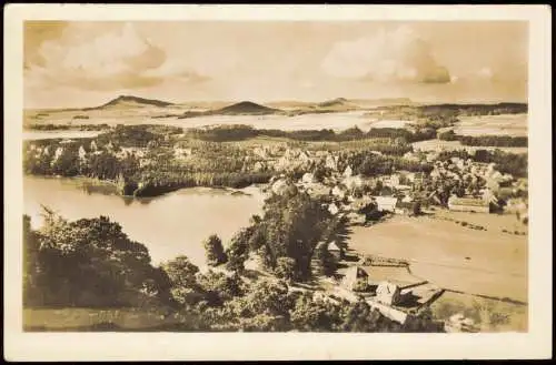 Thammühl-Hirschberg am See Staré Splavy Doksy Blick über die Stadt 1949