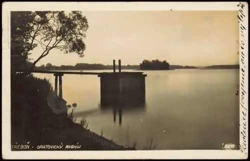 Postcard Třeboň OPATOVICKÝ RYBNÍK 1938