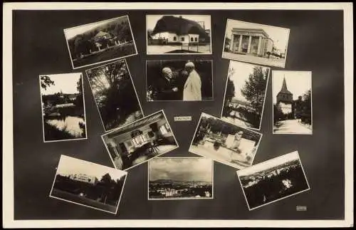 Postcard Hronow Hronov Mehrbild Straßen 1940  Königgrätz gel. Nachod