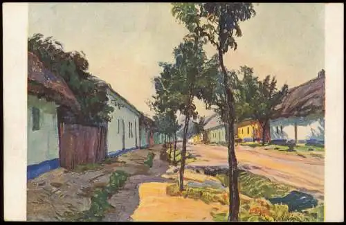 Ansichtskarte  Künstlerkarte: Gemälde A. Kalvoda: Slovácký motiv. 1918