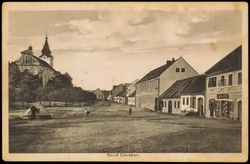 Postcard Neu Zerekwe Nová Cerekev Straße 1931  Pelhřimov Pilgrams