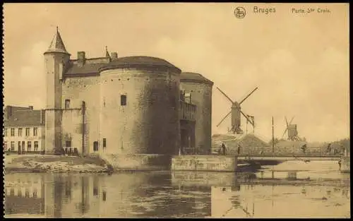 Brügge Brugge | Bruges Windmühlen Windmill Porte Ste Croix. 1918