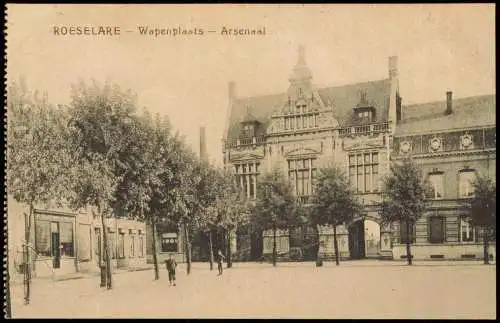 Postkaart Roeselare Roulers Wapenplaats - Arsenaal 1917