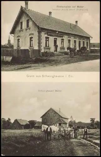 Schweighausen Elsaß Schweighouse-sur-Moder Restauration zur Moder 2 Bild 1912