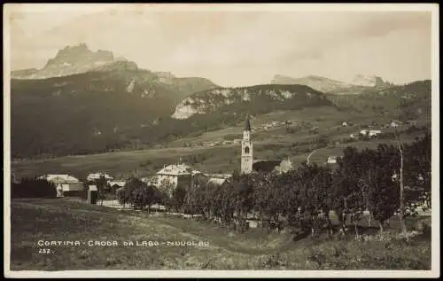 Cartoline Cortina d´Ampezzo Panorama CORTINA CRODA DA LAGO NUVOLAU 1920