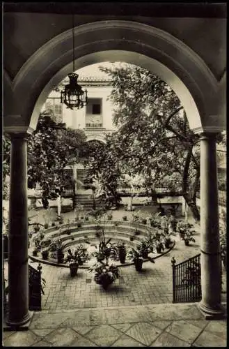 Postales Sevilla Patio de los Venerables Sacerdotes 1950