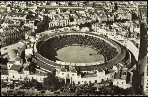 Postales Sevilla Arena Plaza de Toros Bull-fighting Ring 1960