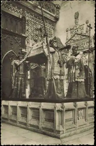 Postales Sevilla Catedral Monumento a Colón 1960