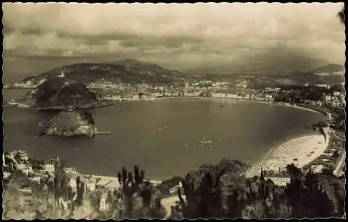 San Sebastian Donostia / Donosti  Vista Panorámica Playa de Ondarreta 1960