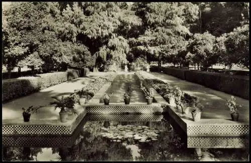 Postales Sevilla Parque de María Luisa 1960