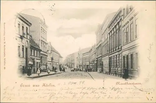 Postcard Köslin Koszalin Neuethorstraße 1899  Pommern