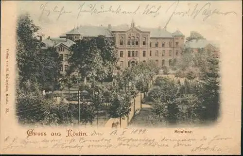 Postcard Köslin Koszalin Seminar 1899   Pommern