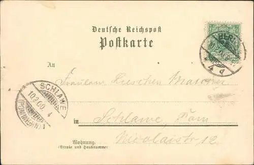 Litho AK Berlin Hotel Vier Jahreszeiten Prinz Albrecht Straße 9 1900