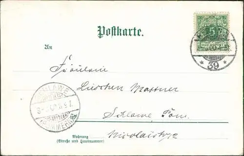 Ansichtskarte  Liebe Liebespaare - Love Frühlingserwachen 1900