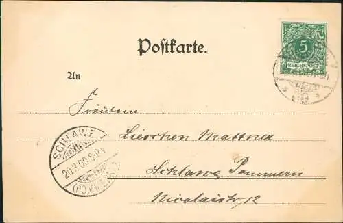 Charlottenburg-Berlin Schloss Mausoleum Federzeichnung 2 Bild 1900