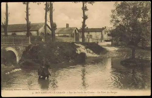 Mourmelon-le-Grand Sur les bords du Chenu - Le Pont du Berger 1914